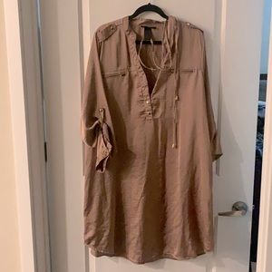 Satin material dress